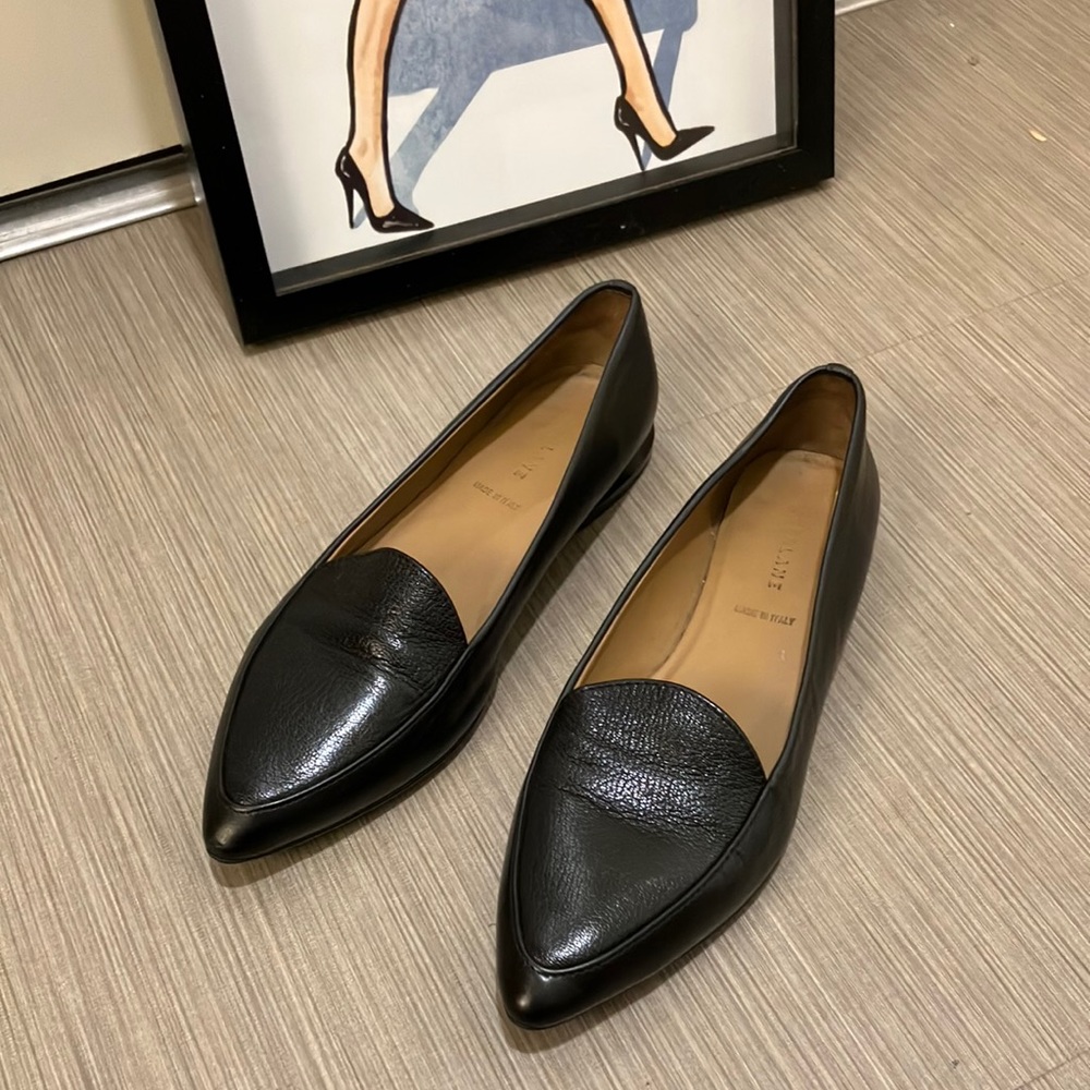 Everlane the Modern Loafer Leather black color Size 9